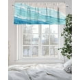 thumbnail image 6 of Ocean Nautical Valance for Window,Summer Beach Rod Pocket Kitchen Curtain Valances Coastal Seaside Window Valance Short Curtains,Blue Khaki Gradient Windows Treatment Drape for Bedroom 54x18in, 6 of 6