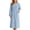 01-Blue, variant on yillto Women Fleece Nightgowns Long Sleeve Plush Loungewear Sherpa Fuzzy Comfortable Pajamas Dress