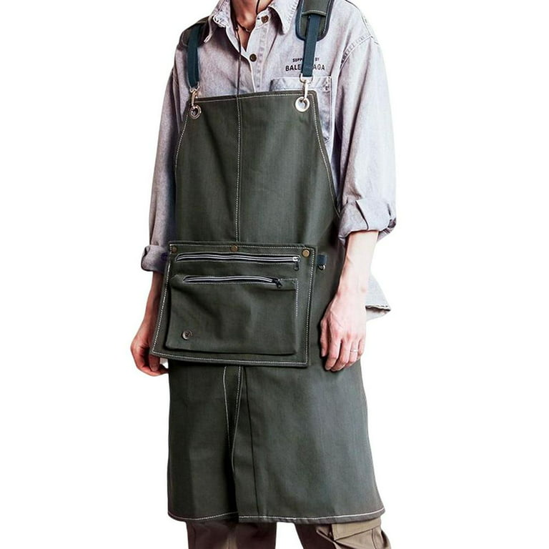 Tohuu Tool Apron Fully Adjustable Cotton Work Aprons Detachable Shoulder  Bag Durable Garden Pottery Painting Aprons for Men Women Shop Apron for Art  Painting Garden Chef Bartender Work successful 