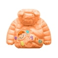 thumbnail image 2 of dmqupv Toddler Winter Coats for Girls 2t Toddler Boys Girls Winter Windproof Cartoon Monkey Prints Bear Ears Hooded Coat Orange 4-5 Years, 2 of 4