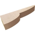 thumbnail image 6 of 3"W x 18"D x 6"H Thin Crestline Rough Cedar Woodgrain TimberThane Corbel, Primed Tan, 6 of 6