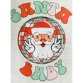 thumbnail image 5 of Seyurigaoka Infant Baby Autumn Christmas Jumpsuit Cartoon Santa Claus Letter Print Long Sleeve Round Neck Romper Tops for Boys Girls, 5 of 8