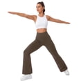 thumbnail image 3 of Rosvigor Womens Flare Yoga Pants High Waisted Bootcut Leggings No Front Seam Buttery Soft Leggings for Workout Gym Casual, 3 of 8