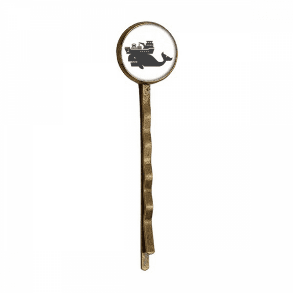 Whale Ship Goods Art Deco Fashion Retro Metal Hair Bobby Pin Headwear