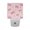 Pink Plaid Bow, variant on 2PCS LED Night Light Auto On/Off Sensor Warm Light Dusk to Dawn for Home Stairs Bathroom Decor Small Bows and Dots Pattern