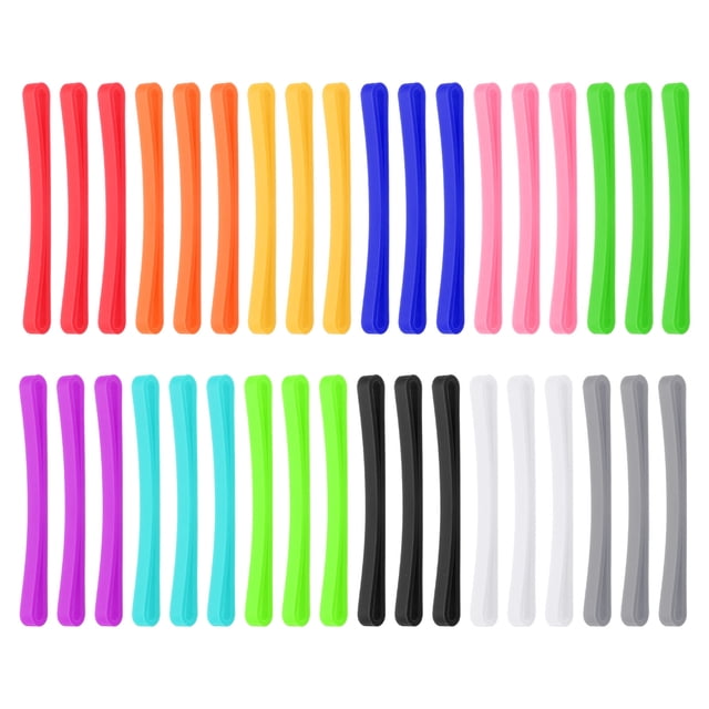 Unique Bargains 3.1 x 5' Rubber Bands, 36 Pcs, Multicolor 3Pcs