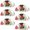 Multicolored 2, variant on PhooArto 6 Pcs Cup Drawer Pulls, Pug Dog Watermelon Pink Pattern Shell Shape Handles Cabinet Knobs for Dresser Cupboard Closet Wardrobe with Screws