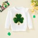 thumbnail image 2 of Sudadera Noubeau con lentejuelas del Día de San Patricio para niños de 1 a 2 años, 2 of 7