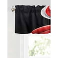 thumbnail image 6 of Valances for Windows Abstract Stitching Rod Pocket Cafe Window Treatments Valance Curtains for Kitchen Bathroom Laundry Basement Windows 42"x12", 6 of 9