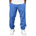 thumbnail image 2 of Mens Active Athletic Casual Jogger Running Sweatpants Wide Leg Elastic Waist Drawstring Athletic Loose Jogger Workout Sweat Pants, 2 of 7