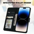 thumbnail image 2 of ELEHOLD Flip Wallet Case for iPhone 14 Pro, Cute Pattern PU Leather Case with Magnetic Clasp Credit Card Slot Stand Lanyard Shockproof Full Body Protection Cover, F, 2 of 7