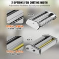 thumbnail image 3 of Vevor QMJYSSSD15CMI7P7OV0 Pasta Maker Machine - 9-Adjustable Thickness Settings Noodles Maker Manual Hand Press Pasta Making Kitchen Tool Kit, 3 of 7