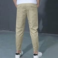 thumbnail image 5 of NOLDARES Boys Sweatpants - Active Boys Joggers Athletic Pants with Pockets & Drawstring Waistband(Khaki,8-9 Years), 5 of 8