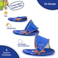 thumbnail image 2 of SwimSchool Baby Boat Float with Adjustable Safety Seat & Sun Shade Canopy, Blue, 2 of 4