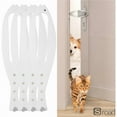 thumbnail image 2 of Adjustable Cat Door Holder Latch - Keep Dogs Out Of Litter Box & Food Areas, No-Tool Installation For Doors 2.5" To 6" Wide,WHITE, 2 of 7