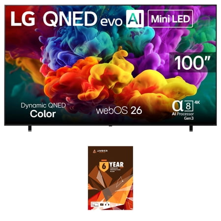LG 100QNED84BU 100" QNED evo AI QNED84B Mini LED 4K Smart TV with a 6 Year Amber Protection Plan (2026)
