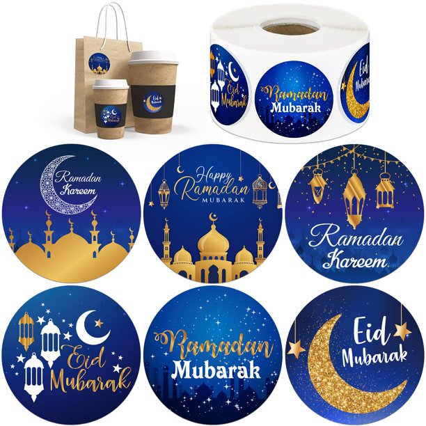 600 Pieces Ramadan Stickers Eid Mubarak Stickers Ramadan Kareem