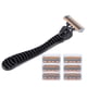 thumbnail image 5 of De Hombres, afeitándosa afeitador de acero inoxidable para hombres para viajar, 5 of 7
