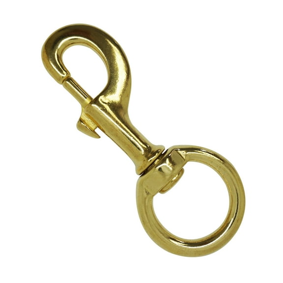 Scuba Choice 4.6" Brass Swivel Eye Snap Hook Clip, 14.8mm Opening