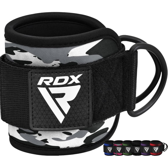 Correas de tobillo RDX de 7 mm, acolchadas de neopreno, 10 x 4, puños ajustables para gimnasio