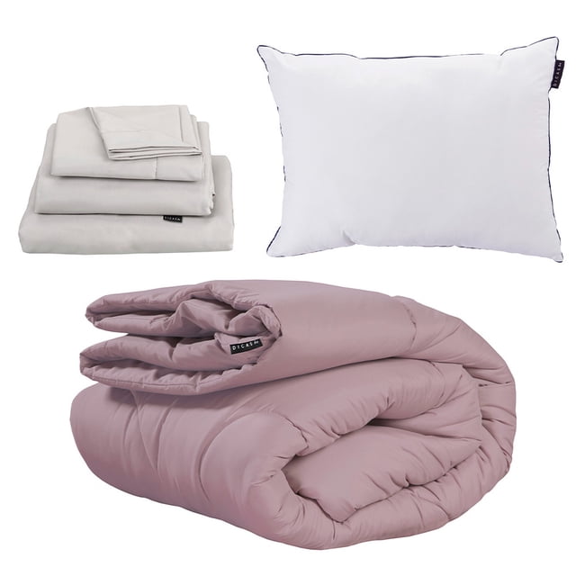 Edredón Individual DICASA + Juego de Sábanas Softy + Almohada One