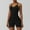Black, variant on Hvot&aat Womens Sexy Sleeveless Tight Jumpsuit Solid Color Side Drawstring Adjustable Short Rompers Fitting Yoga Jumpsuits