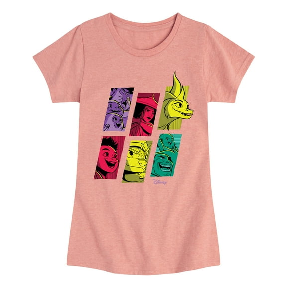 Raya and the Last Dragon - Dragon Tale Character Grid - Toddler & Youth Girls Short Sleeve Graphic T-Shirt