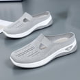 thumbnail image 4 of YHAJDS Women's Slip On Sandals Closed Toe Half Slip Breathable Mesh Soft Sole Indoor Outdoor Home Daily, 4 of 9