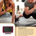 thumbnail image 5 of Compteur de Pas de Marche à Affichage Numérique avec Clip Podomètre Portable Outil de Comptage de Calories Élevé Jauge pour Course Randonnée Jogging Rouge, 5 of 5