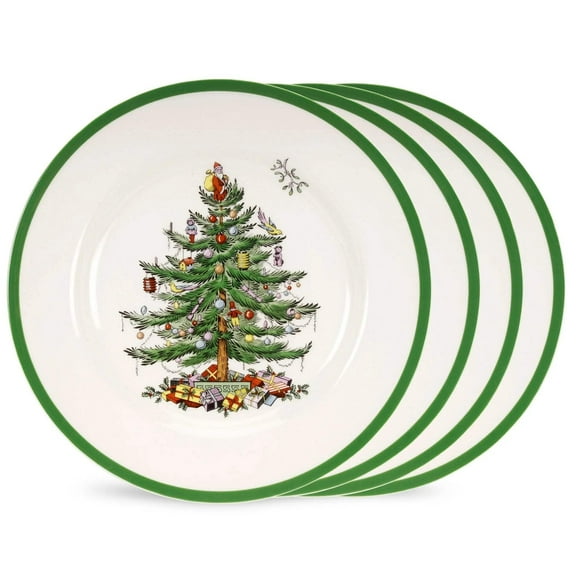Spode Christmas Tree Dinnerware Salad Plate, Set of 4