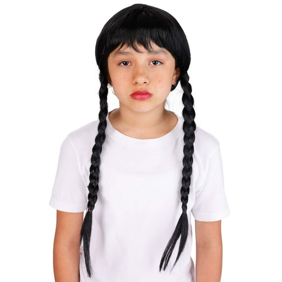 Girl's Wednesday Costume Wig