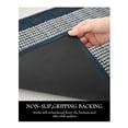 thumbnail image 3 of SIXHOME Kitchen Rugs 20"x32" Semicircular Kitchen Mat Non-Slip Twill Kitchen Floor Mats Washable Half Circle Small Throw Rug Blue, 3 of 7