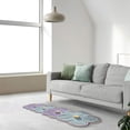 thumbnail image 4 of Sahpxhe Runner Rug, Breathable Strip Design Wear Resistant Floral Textured Floor Carpet For Household Leisure Layout Decor, 4 of 5