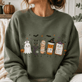 thumbnail image 2 of Halloween Nurse Shirt, Cute Spooky Medical Crew Sweatshirt, Ghost Stethoscope Bandage Prescription Hoodie and T-Shirt, Healthcare Worker Gift, 2 of 8