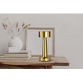 thumbnail image 4 of Bell + Howell Chelsea Petite Lampe de Table Sans Fil Tactile à DEL Rechargeable pour Table de Chevet Bureau Table de Nuit Or, 4 of 10