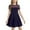 Dark Blue, variant on YWOAGH Girls Dress Solid Color Mesh Stitching Cute Summer Short Everyday Dress Girls Dresses for Casual Wear Dark Blue 10-12 Years