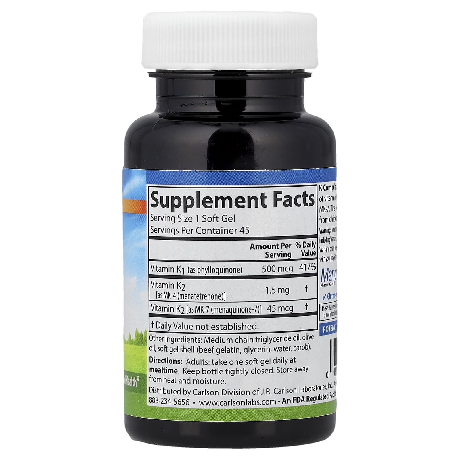 Carlson K Complete, 45 Softgels