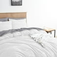 thumbnail image 4 of Nestl Boho 3 Piece Duvet Cover Set, Tufted Embroidery Double Brushed Duvet Cover with Button Closure with 2 Pillow Shams, King (90"x104") - White, 4 of 8
