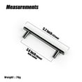 thumbnail image 2 of Goo-Ki 3.8''(96 mm) Hole Centers Luxurious & Sturdy Zinc Alloy Cabinet Handls,Shiny Black Cabinet Pulls for Kitchen,Drawer,Cupboard & Wardrobe,6 Pack, 2 of 5