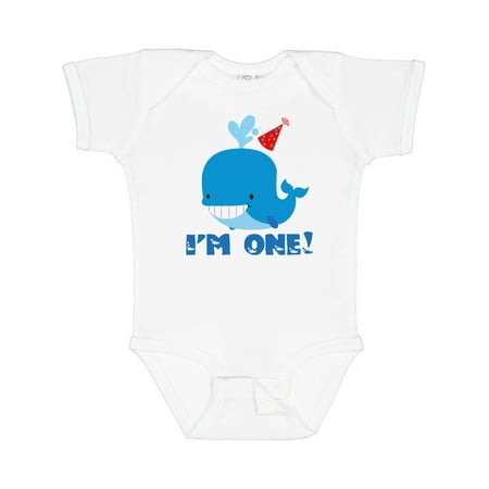 

Inktastic Whale 1st Birthday Gift Baby Boy or Baby Girl Bodysuit