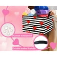 thumbnail image 2 of BOOHIT Valentines Day Basket Empty Heart Gifts Basket Kid Storage Bins Decor(Black Dash Red Love), 2 of 7