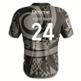 thumbnail image 5 of Pantalones cortos de la camiseta de Super Rugby de local/visitante de los Hurricanes 2024 - Talla para hombre: S-5XL (nombre y número impresos) Calidad superior, 5 of 5