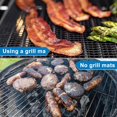 thumbnail image 3 of Set of 4 Pieces Barbecue Grill, Barbecue Net Reusable and Cuttable Cooking Mat Non-Stick Grill for Yogurt Makers Barbecue Oven Cooking - 40x33cm, 3 of 5