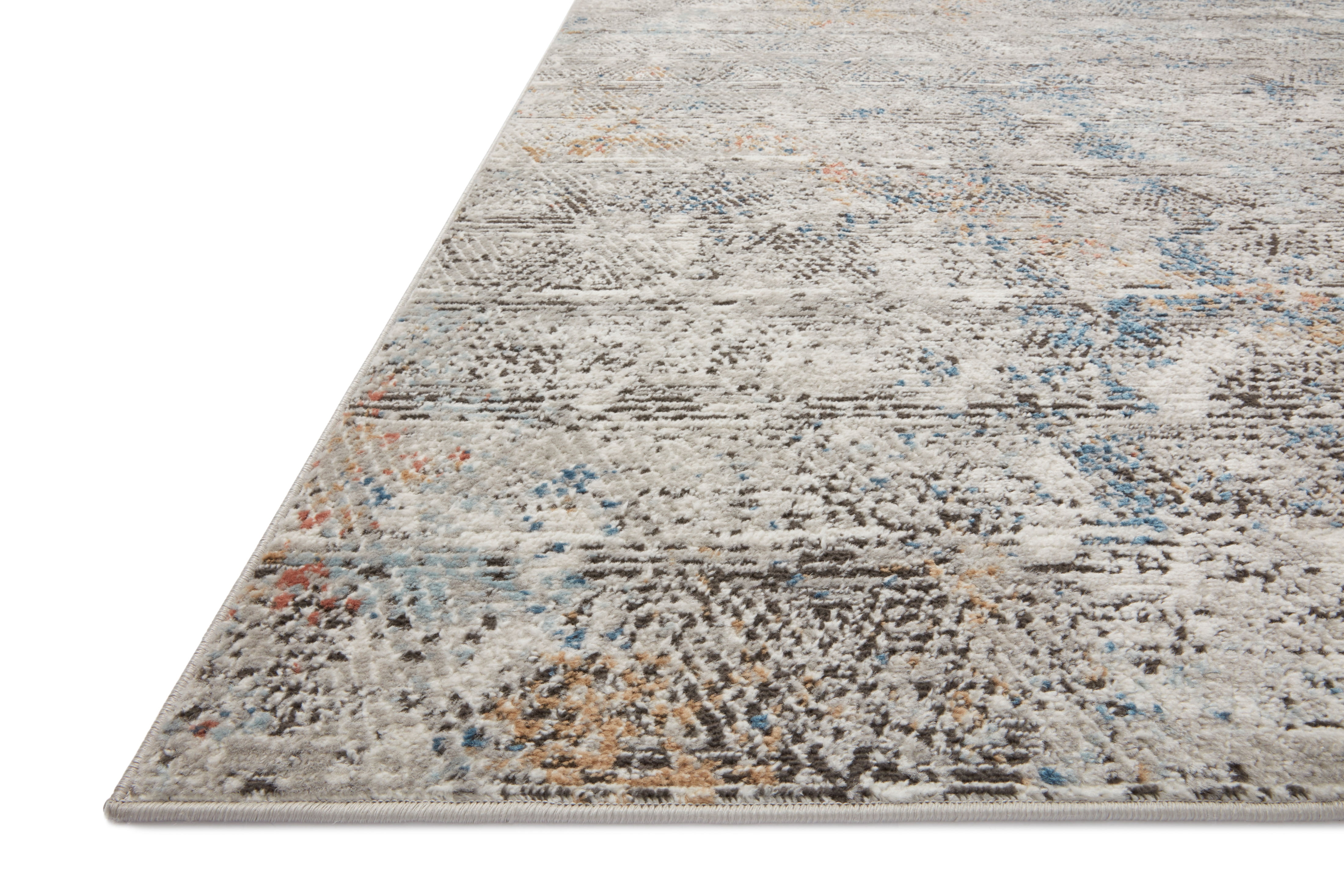 Loloi Bianca Collection BIA-04 Grey / Multi, Abstract Area Rug 5'-3" x 7'-6"