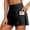 Black, variant on Women's 2 in 1 Running Shorts - Lightweight Athletic Workout Gym Yoga Shorts Liner with Pockets(Black/S)