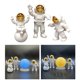 thumbnail image 5 of 3 figuras de astronauta en miniatura, personajes del espacio exterior hechos a mano para el hogar. oro, 5 of 9