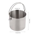 thumbnail image 4 of El Cubo de Hielo Portátil Adopta Acero inoxidable, Resistente, Seguro, Ecológico, Con Abrazadera de Hielo, vino de Plata 2l para Fiestas, Bodas, Cenas, Picnics, Picnics, 4 of 7