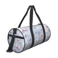 thumbnail image 3 of Haiem Blue Butterfly Pattern Gym Bag for Women Men, Waterproof Travel Duffel Bags, Personal Item Travel Bag Weekender Bag with Shoes Compartment & Wet Pocket, 3 of 8
