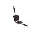 thumbnail image 2 of Black Waffle Pancake Maker | Gas Compatible, Super Heavy Thickness | Non Stick, Includes Lid, Gas Stove, 2 of 3