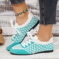 thumbnail image 2 of oqasdz Womens Casual Shoes Effortless Lace Up Slip On Tie Sneakers Breathable Mesh Versatile Walking Shoes for Everyday Comfort Outdoor Summer, 2 of 7
